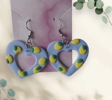 Heart-lemon earrings