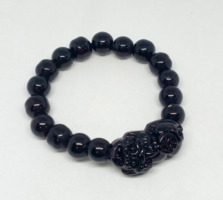 Original Chinese Pi Xiu Feng Shui Bracelet 10mm Black Beads 326