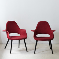 2-piece eames & saarinen 'organic chair' set from the 1940s-50s.