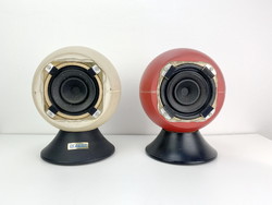 2 Pieces hox 55 - 01/a retro, space age design small vintage speaker