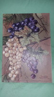 Bunch of grapes still life painting - Berente sign - oil - wood fiber - 35x25cm without frame according to the pictures