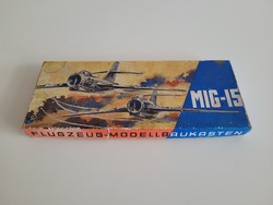 Retro German GDR toy box mid century mig 15 aircraft paper box