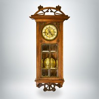 Art nouveau wall clock with bells