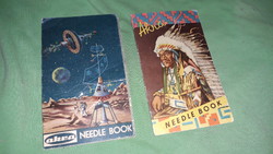 Vintage Akra Czechoslovak needle sets for needlework - space flight - Indians - in one as shown in pictures