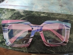 New beautiful monitor glasses with blue light filter with pink blue black patterns