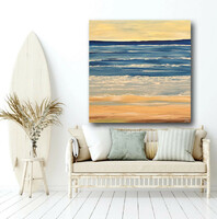 Jmmodernabstract: ocean dream 80x80 cm contemporary acrylic painting on stretched canvas