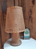 Vintage keleti stílusú rattan asztali lámpa x