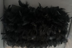 Black feather luxury skirt