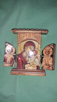 Antique mini Székelykapu home altar bringing blessings 10 x 8 cm according to the pictures