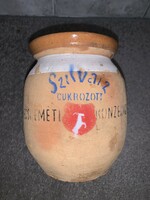 Kecskeméti konzervgyár (lekvár cserép edény)