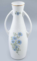 Hollóháza vase with blue flowers