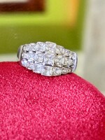 Gyönyörűséges, káprázatos ezüst gyűrű