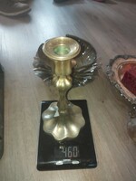 Copper/tinted (?) Candle holder, size, weight on the pictures!
