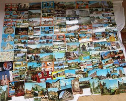 100 old mixed postcards in mixed condition for sale together.