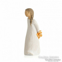 New! Willow tree figurine statue with flower 