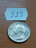 USA 25 CENT 1/4 DOLLÁR 1977 Quarter, George Washington, Réz - nikkel, 523