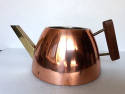 Austrian marked art deco copper jug, spout
