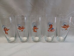 Seoul Olympics mascot shaped glass cups