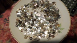 A collection of hundreds of mother-of-pearl buttons. 25 is bigger, the others are about 1 cm, but plenty...