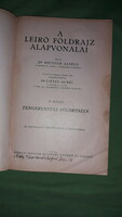 1926 Dr. Hettner Alfréd - A Leíró Földrajz Alapvonalai II. kötet könyv a képek szerint K.M.E.NY.