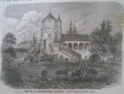 D203429 p277 the castle of Keresd - search - bethlen castle maros etc. Woodcut from an 1866 newspaper