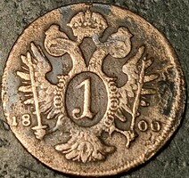 Austria 1 kraj czar, 1800 mintmark 