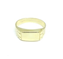 Gold signet ring (zal-au87673)