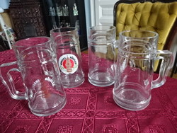 Four glass jars, three deciliters, with a Sopron label. He has!