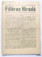 1932 június 5  /  FILLÉRES HIRADÓ  /  Régi ÚJSÁGOK KÉPREGÉNYEK MAGAZINOK Ssz.:  27836