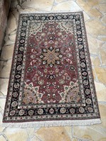 Retro Iranian Tabriz hand-knotted carpet or even a wall protector ideal as a wall protector