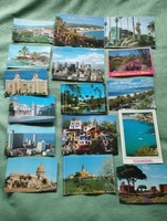 16 foreign postcards