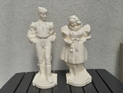 Pair of beautifully marked statues