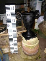 Old cast iron vase, pot