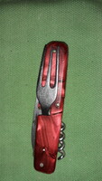 Old cccp steel / pearl handle swiss army knife type multi-function knife 3 in 1 as shown in the pictures