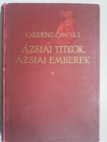 Ossendowski Ázsiai titkok Ázsiai emberek könyv.
