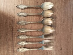 N&w 90 silver plated spoons and forks