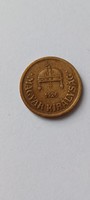 2 Pennies bp. 1926 (First year of publication) Kingdom of Hungary