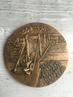 125 éves az Aszfaltútépítő Vállalat, bronz emlékplakett