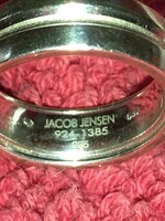Gyűjtői darab 925 Sterling ezüst Jacob Jensen 924-1385 karika gyűrű 50 méret