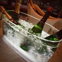 Double Magnum Illuminated Battery Powered Wine and Champagne Cooler Ice Bowl - Brand New French Prom Equipment