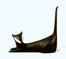 Royal dux art deco porcelain cat - cat!