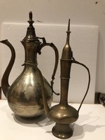 Old copper jug/jug, 2 pcs