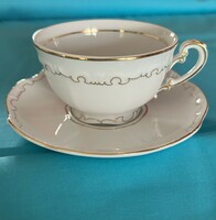 Zsolnay gold feathered tea cup and saucer