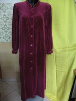 Retro cherry burgundy velvet robe schiesser trend 46