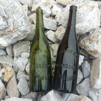 2 Romanian beer bottles