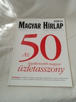 Iván Gizella Magyar Hírlap 2003. május exkluzív kiadvány Az 50 legsikeresebb magyar üzletasszony