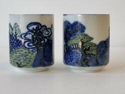 Keleti porcelán teás pohár szett