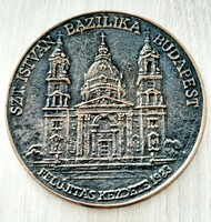 1983. 'Szent István Bazilika Budapest - Felújítás kezdete 1983 bronz emlék plakett
