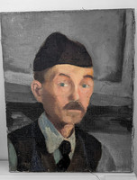 Varga József: "Férfi portré" 1942, olajfestmény