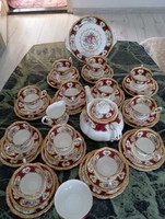 Kuriózum!! Royal Albert. Lady Hamilton 12személyes teáskészlet!, süteményes!